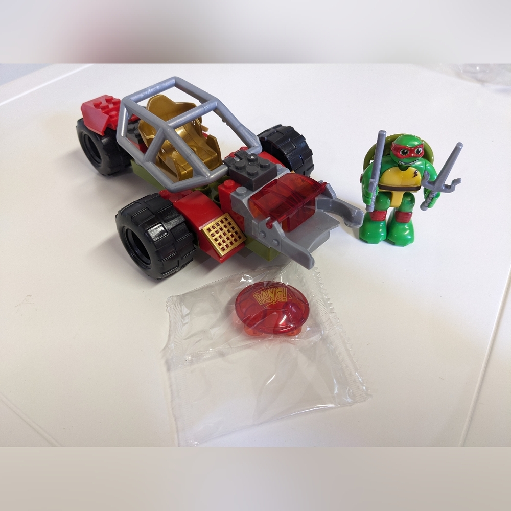 Mega Bloks TMNT Half Shell Heroes Raphael Shell Cycle